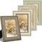 4x6 Picture Frame Set of 4, Vintage Photo Frame for Wall or Tabletop